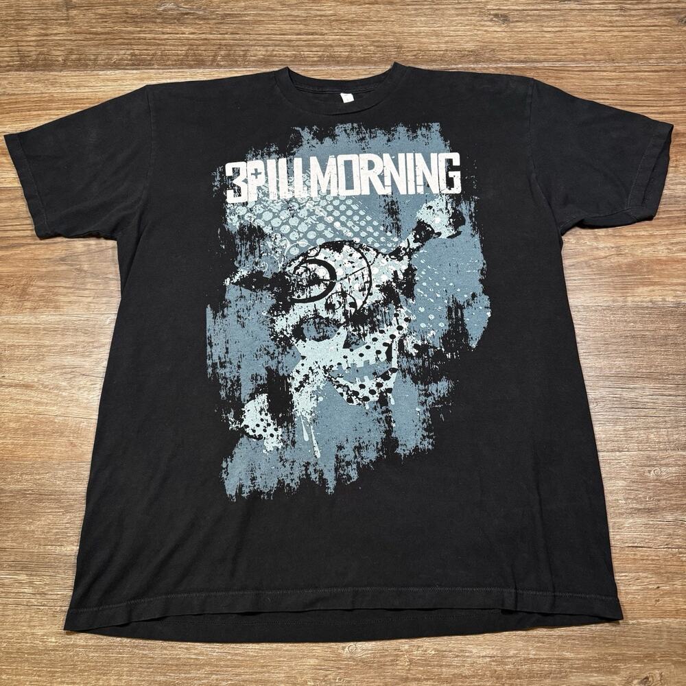3 Pill Morning 3PM Band T Shirt Men’s XL Black Rock Concert Graphic Tee